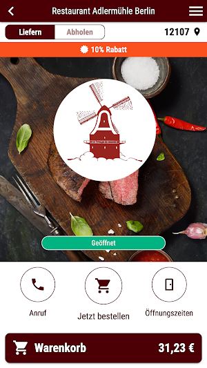 Restaurant Adlermühle Berlin Screenshot 0