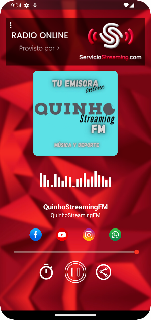 Radio QuinhoStreamingFM Screenshot 2