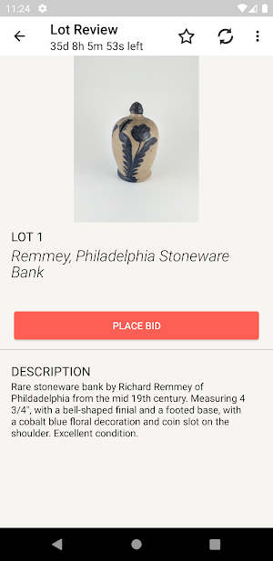 Brooks Auction Screenshot 2