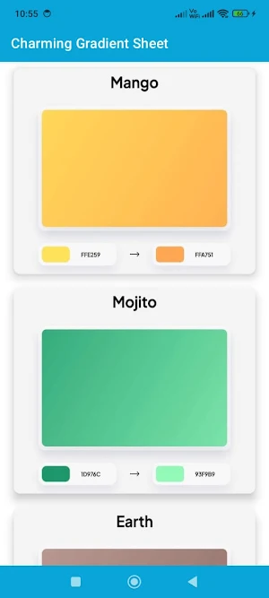 Charming Gradient Sheet Screenshot 2