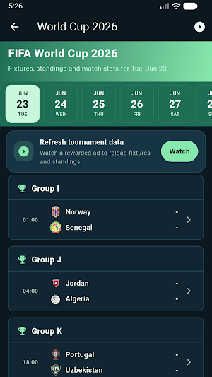Huba Football - Live Scores Screenshot 2
