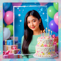 Happy birthday photo frame