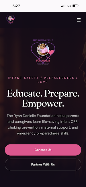 The Ryan Danielle Foundation Screenshot 1
