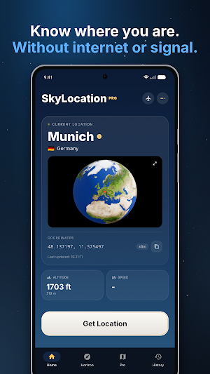SkyLocation - Offline GPS Screenshot 0