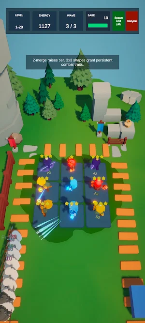 Merge & Blast Defense Screenshot 1