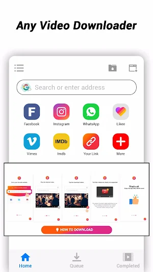 वीडियो डाउनलोड करने वाला ऐप्स Screenshot 0