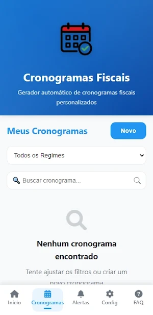 Gerador de Cronograma Fiscal Screenshot 1