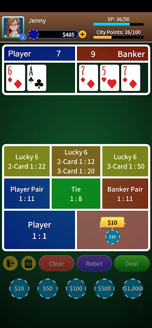 Baccarat Offline - KK Lucky 6 Screenshot 2