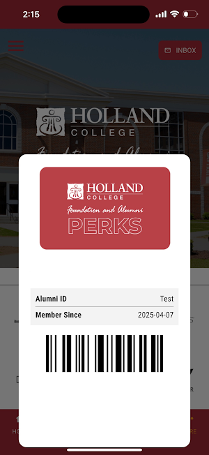 Holland College Alumni Perks Screenshot 1