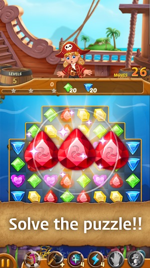 Jewels Ocean: Match3 Puzzle Adventure Screenshot 0