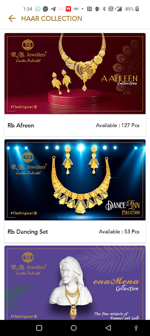 R.B. JEWELLERS - Online Screenshot 1