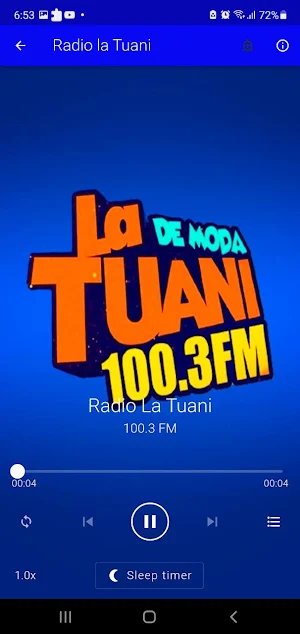 Radio La Tuani 100.3 App Screenshot 1