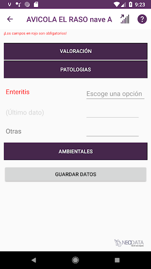 NEODATA Veterinaria TES Screenshot 2