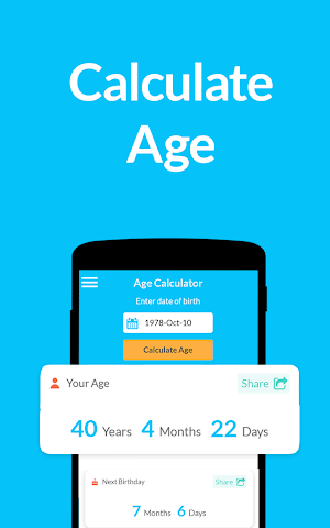 Age Calculator by Date of Birth⌛️: Age App 🙆 Screenshot 0