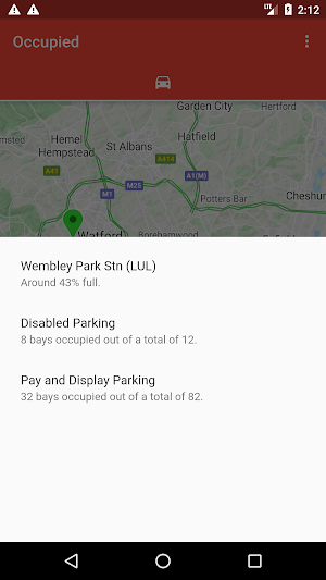 Available TfL Car Park Spaces in London - Occupied Screenshot 1