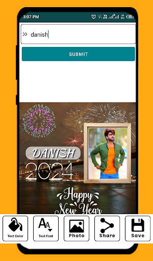 New Year 2024 Photo Frame Screenshot 1