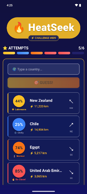 HeatSeek Screenshot 1