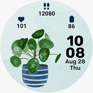 Plantastic watch face-5 Themes Screenshot 0
