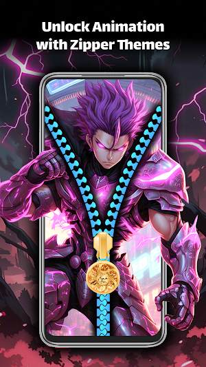 Zipper Lock Screen - ZipLock Screenshot 1