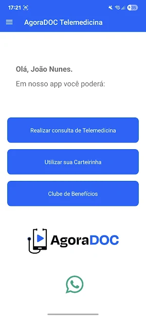 AgoraDOC Telemedicina Screenshot 1