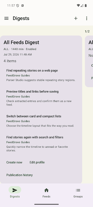 FeedGrove - RSS Feed Reader Screenshot 2