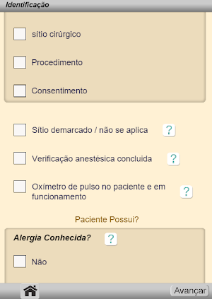 Checklist Cirurgia Segura OMS Screenshot 1