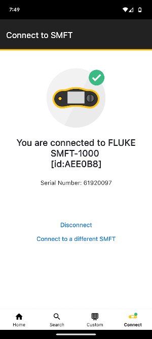Fluke TruTest Solar Database Screenshot 3