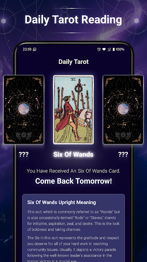 Daily Tarot and Numerology App Screenshot 2
