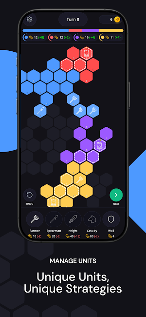 Hex Wars: Turn-Based Strategy Screenshot 3