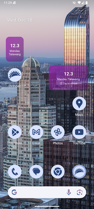 UV Index Widget Screenshot 3