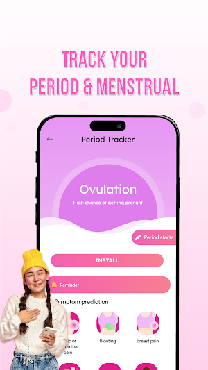 Cycle Tracker - Period Tracker Screenshot 1