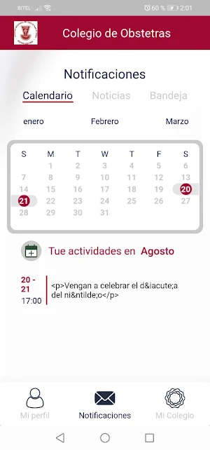 App Colegios Profesionales Screenshot 2