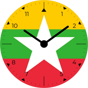 Myanmar Analog Watch Face Screenshot 0