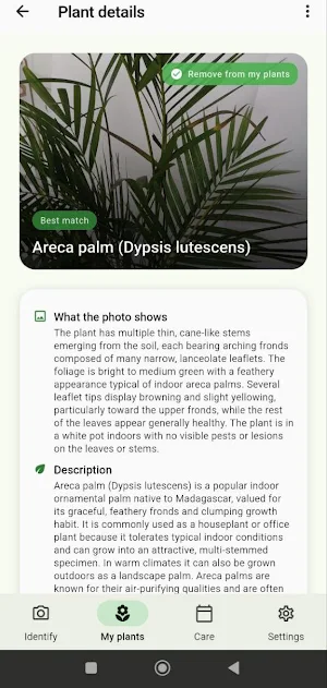 PlantQual plant identifier Screenshot 1