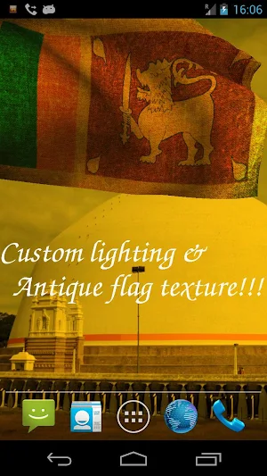 Sri Lanka Flag Live Wallpaper Screenshot 3