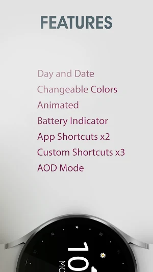 Flower Animated watch face Screenshot 2