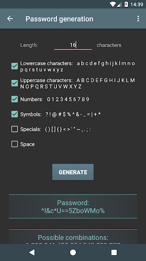 Informatic Calculations Screenshot 2