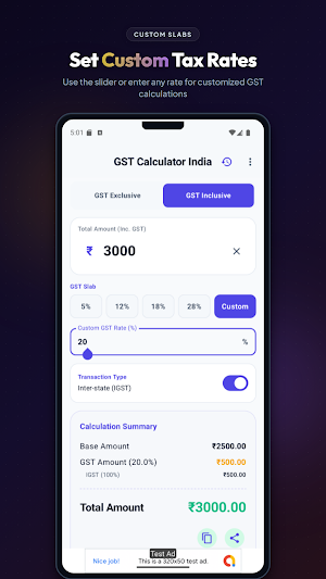GST Calculator India Screenshot 2