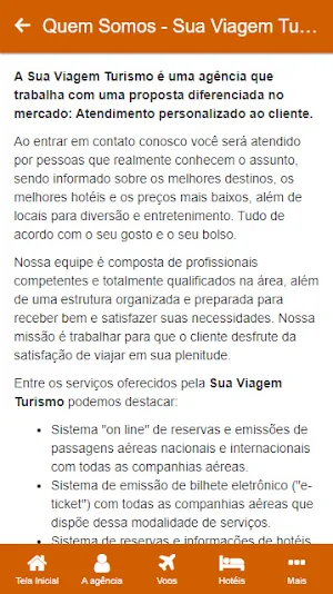 Sua Viagem Turismo Screenshot 1