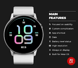 Stylish Happy Watch Face Screenshot 1