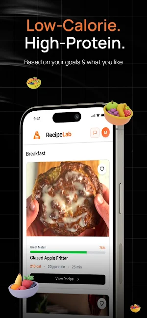 RecipeLab - Healthy Recipes Screenshot 1