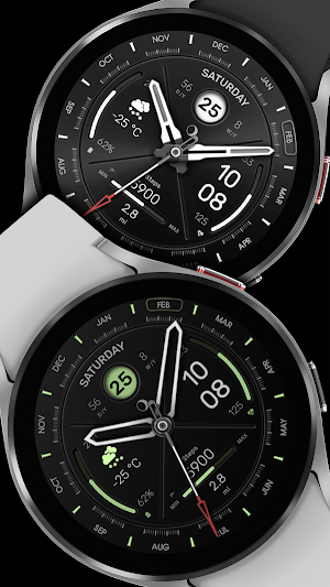 WFP 307 modern watch face Screenshot 2
