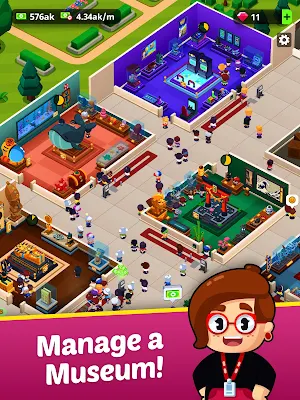Idle Museum Tycoon: Empire of Art & History Screenshot 1