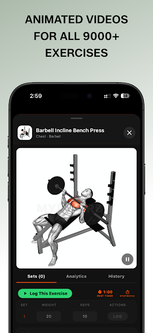 MyFitOrbit Gym Workout Tracker Screenshot 2