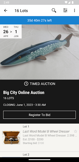 Big City Auctions Screenshot 1
