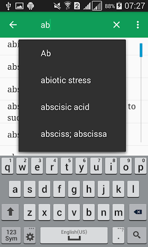 Biotechnology Dictionary Screenshot 1