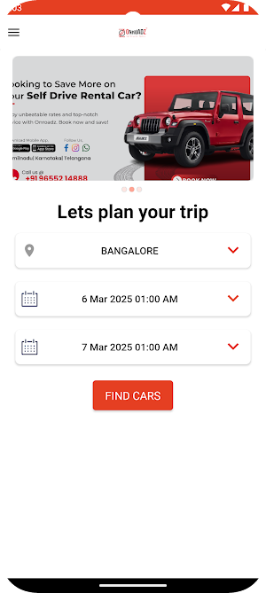 Onroadz -Self Drive Car Rental Screenshot 0