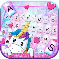 Cute Cartoon Unicorn Keyboard Theme