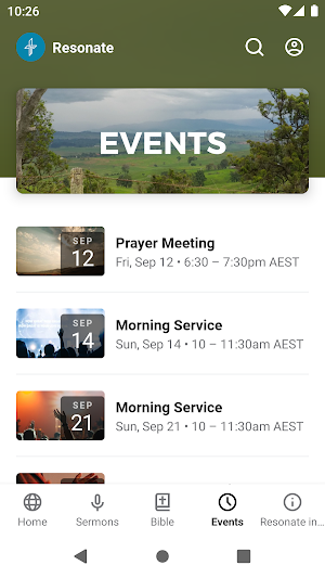 Resonate Ministries Screenshot 2