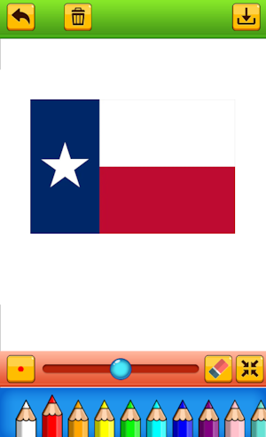 coloring flag of U.S. state Screenshot 3